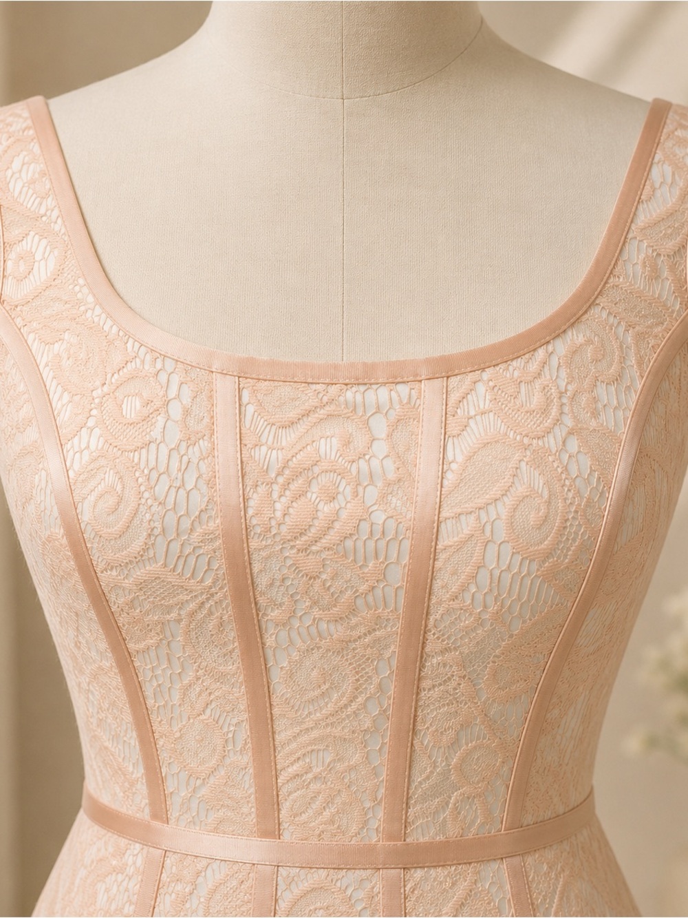 Cache Blush Lace Bodycon Cocktail Dress Size 0 Sheath Formal Wedding Guest - Picture 4 of 7